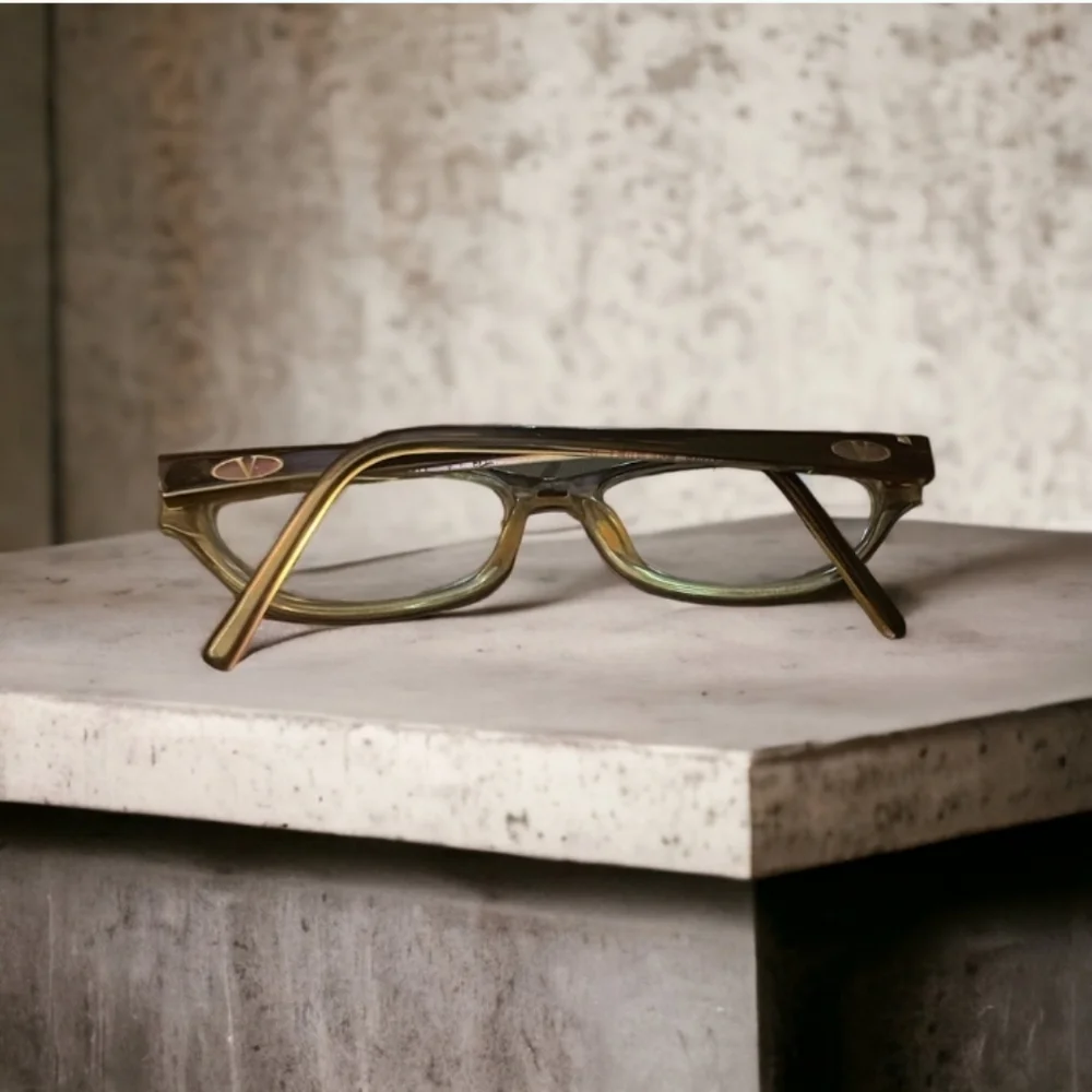 AUTHENTIC VALENTINO VINTAGE GLASS FRAMES WITH LENSES NO CASE EUC